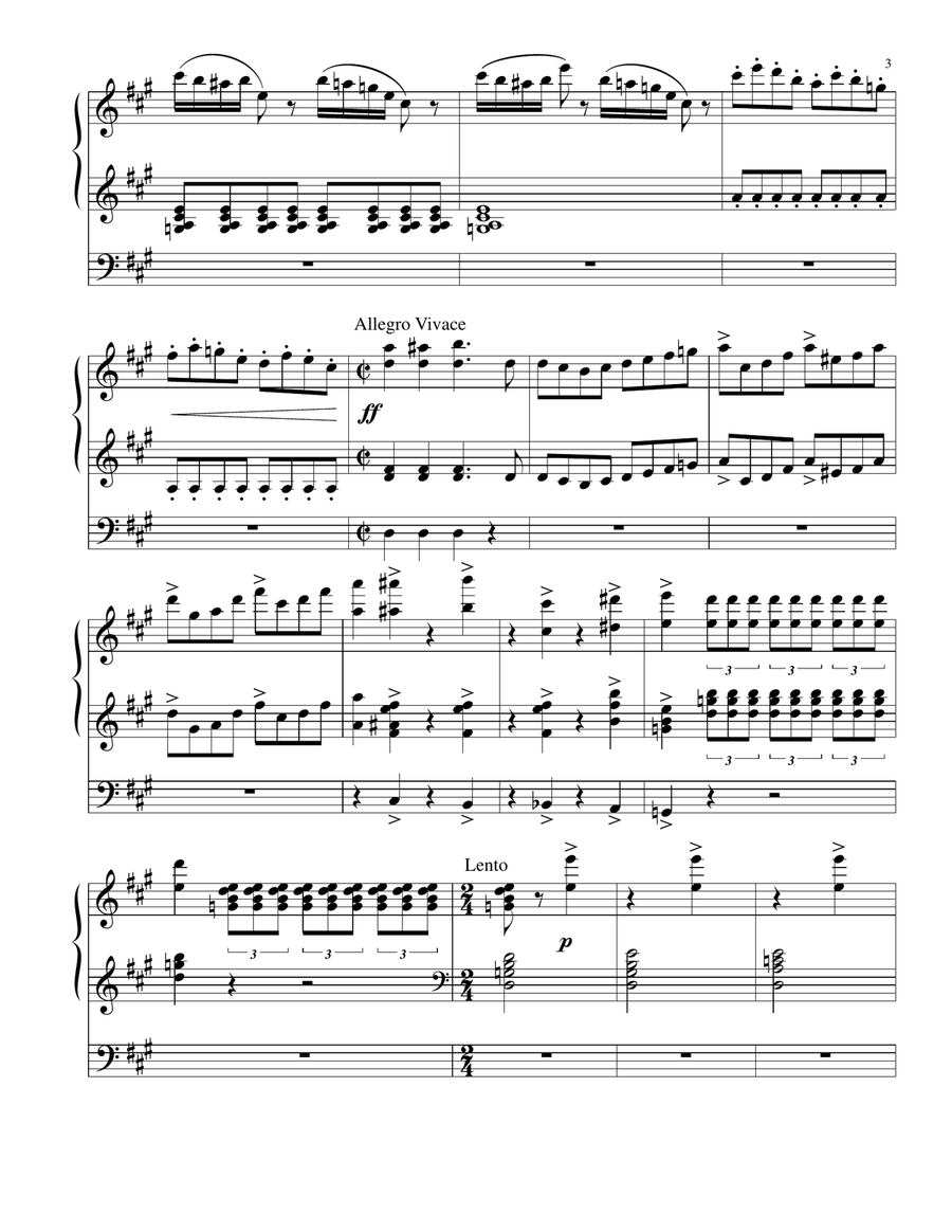 Die Fledermaus Overture Organ Solo scores gallery preview page 3