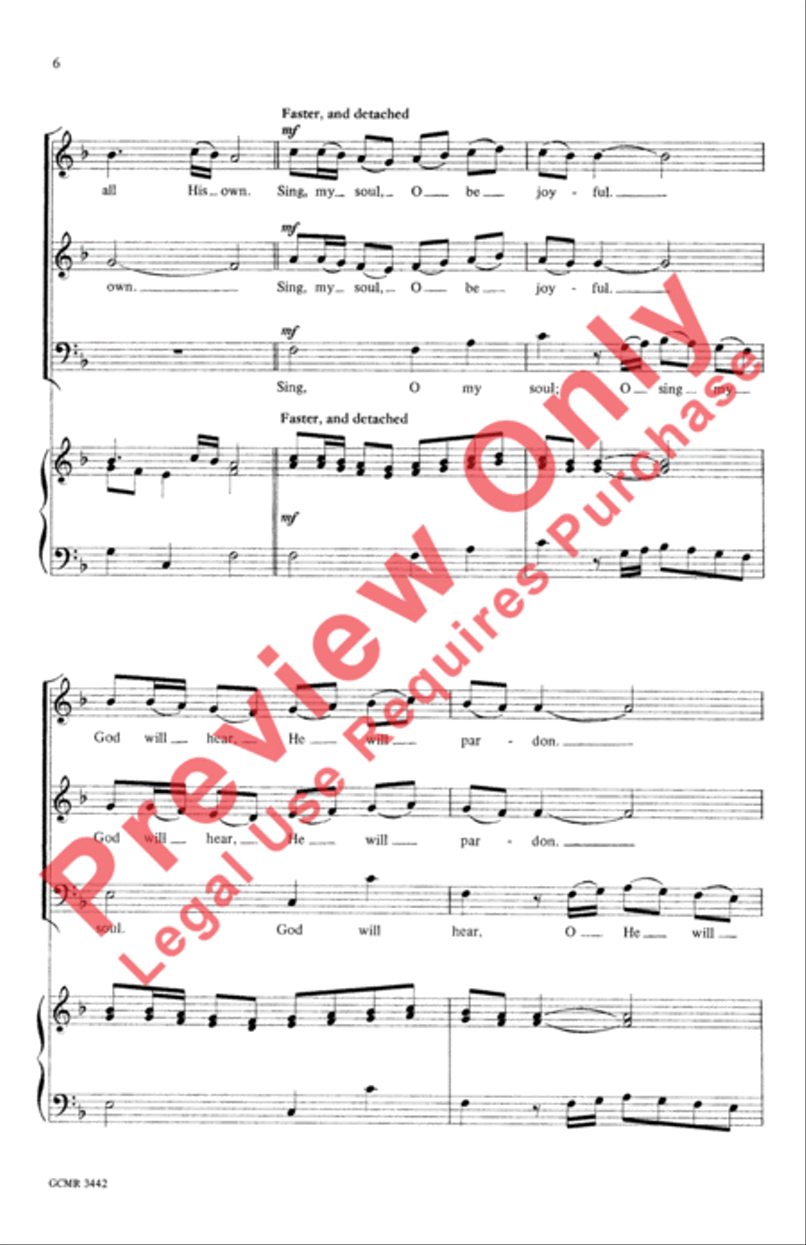 My Soul Longs for You, O God 3-Part scores gallery preview page 6