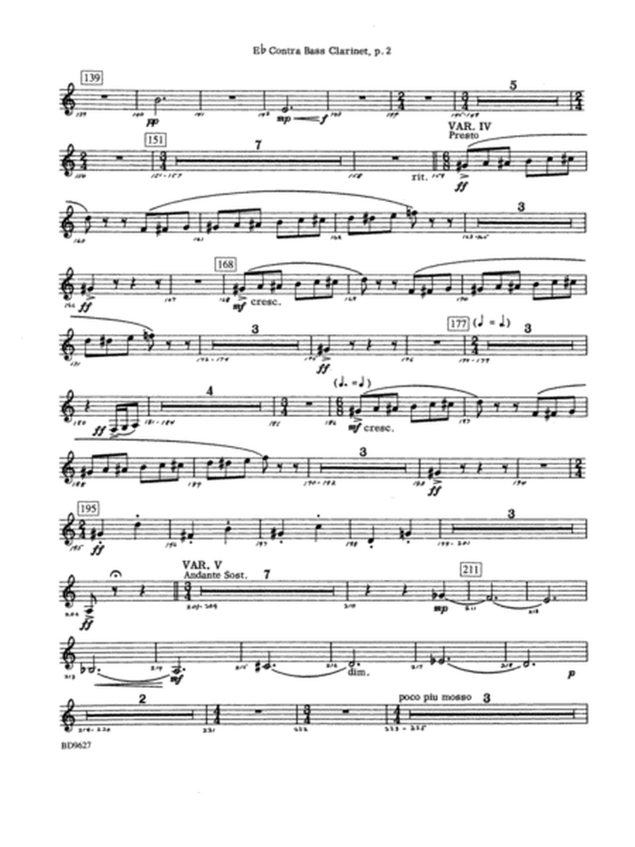 Variations on a Theme of Robert Schumann: E-flat Contrabass Clarinet