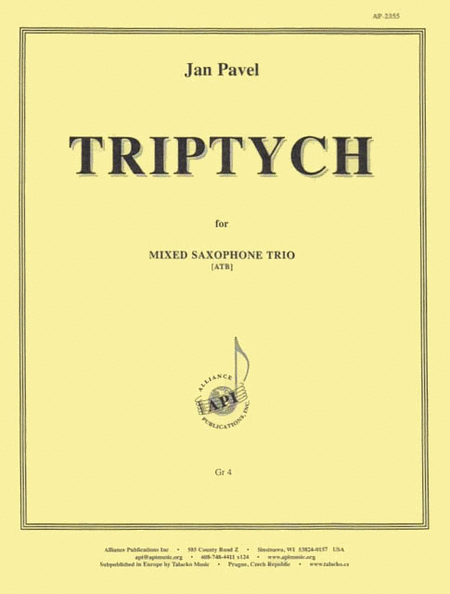 Triptych For Mixed Saxophone Trio [atb]