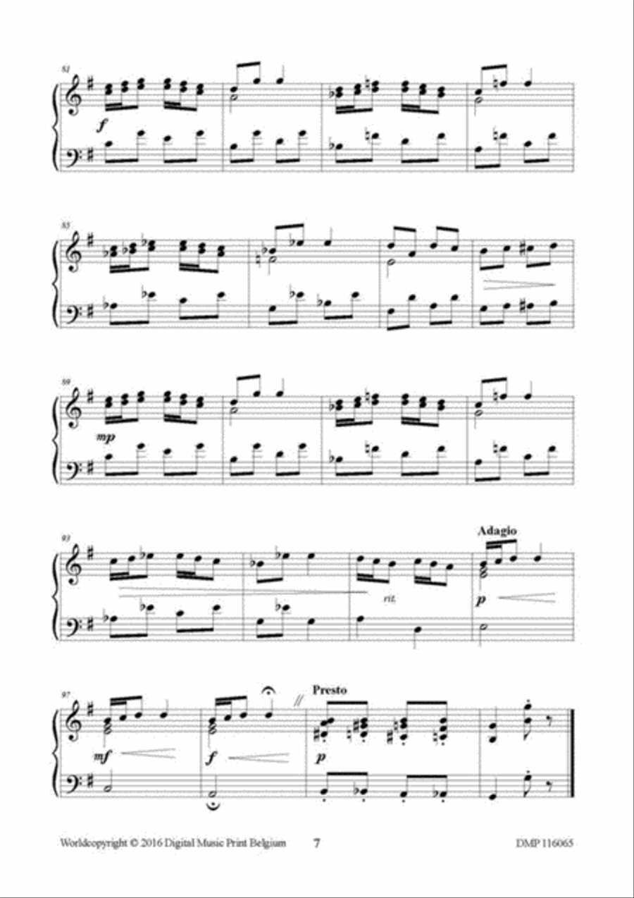 Gavottina Piano Solo scores gallery preview page 3