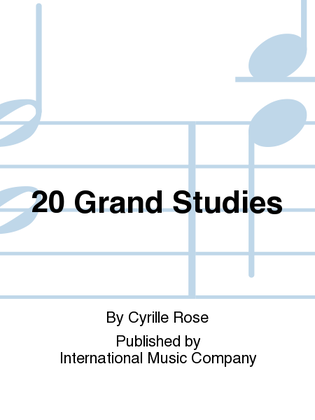 Book cover for 20 Grand Studies