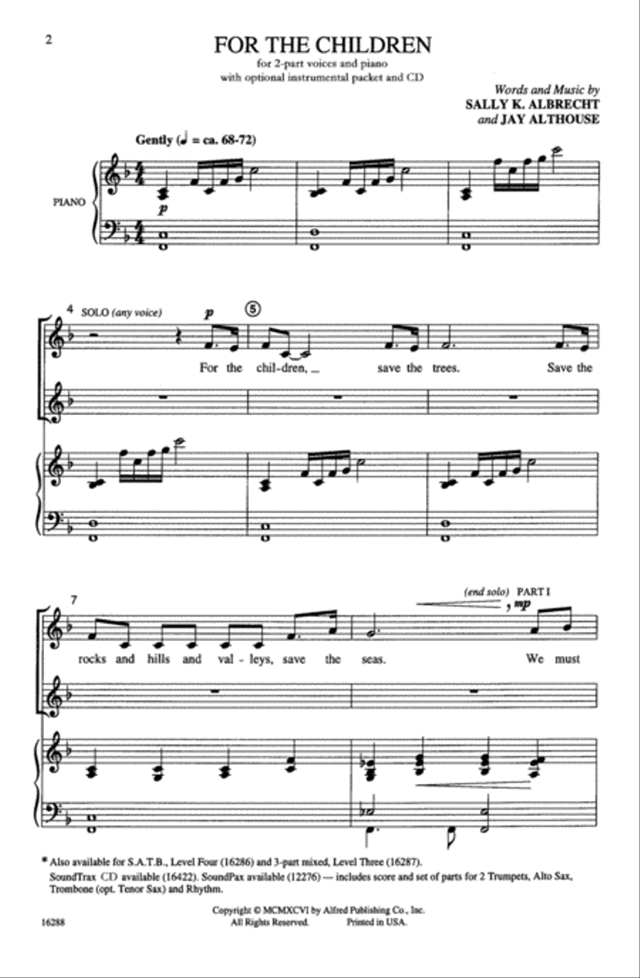 For the Children For the Children 2-Part scores gallery preview page 9