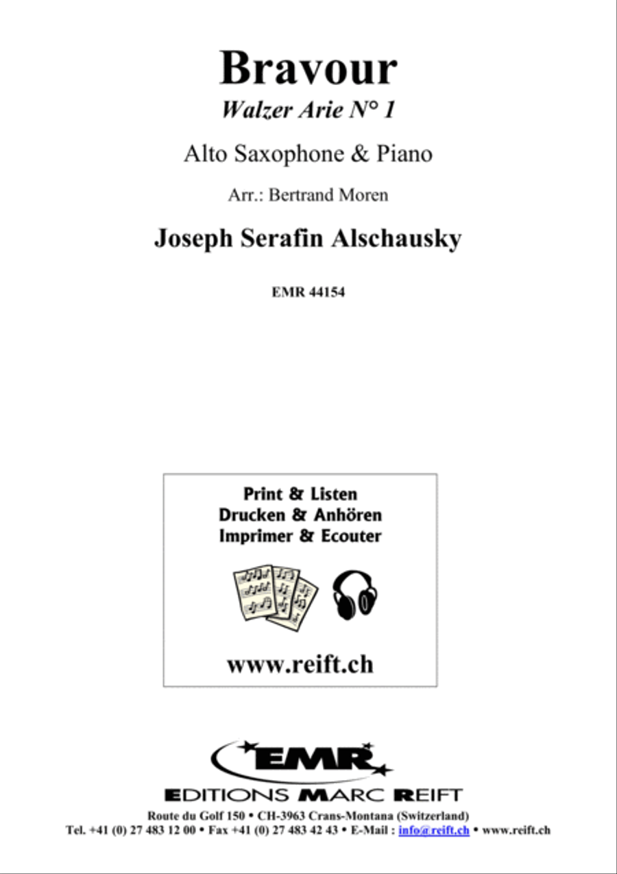 Bravour Alto Saxophone scores gallery preview page 1