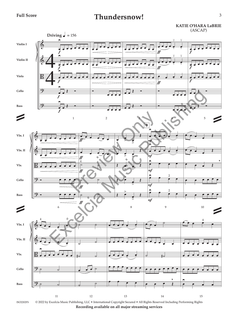Thundersnow! Thundersnow! String Orchestra scores gallery preview page 2