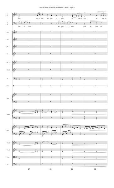 Breath Of Heaven (from "All Is Well") - Score