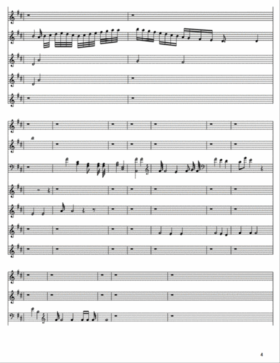 Piano Concerto #1 Movement 2 Allegretto Full Orchestra scores gallery preview page 4