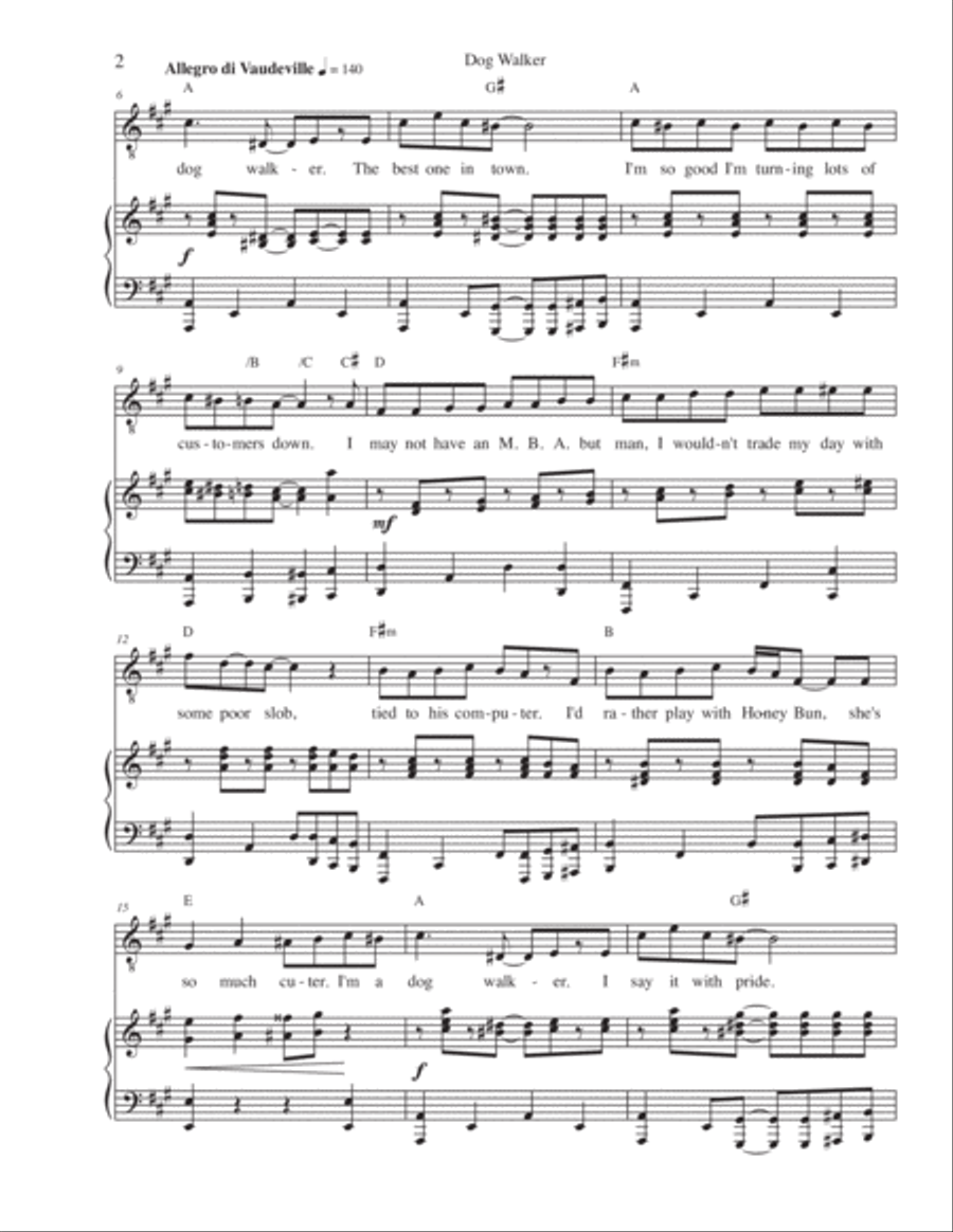 Dog Walker Dog Walker Voice scores gallery preview page 2