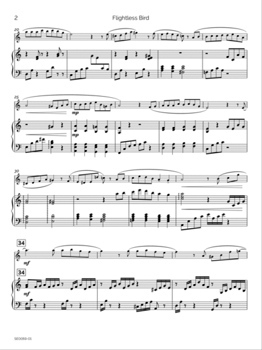 Flightless Bird Flute Solo scores gallery preview page 5