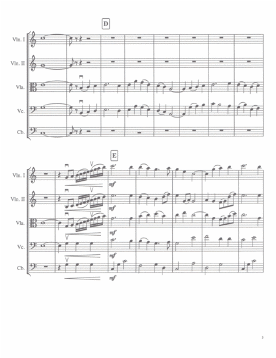 LONDONDERRY AIR (DANNY BOY) early intermediate String Orchestra scores gallery preview page 4