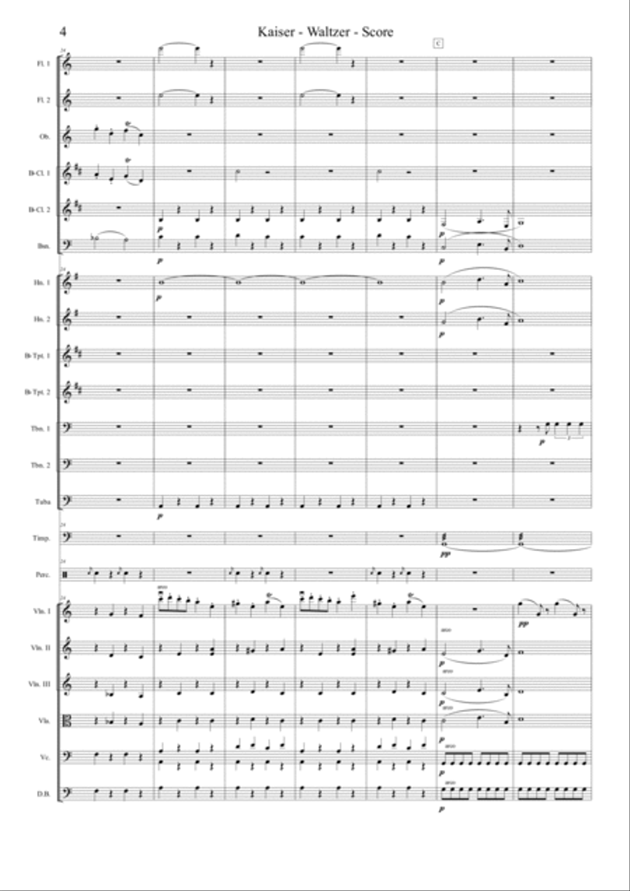 Kaiser-Waltzer Full Orchestra scores gallery preview page 5