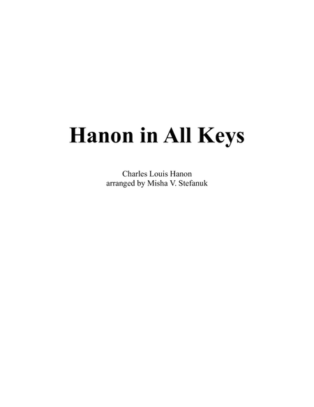Hanon in All Keys
