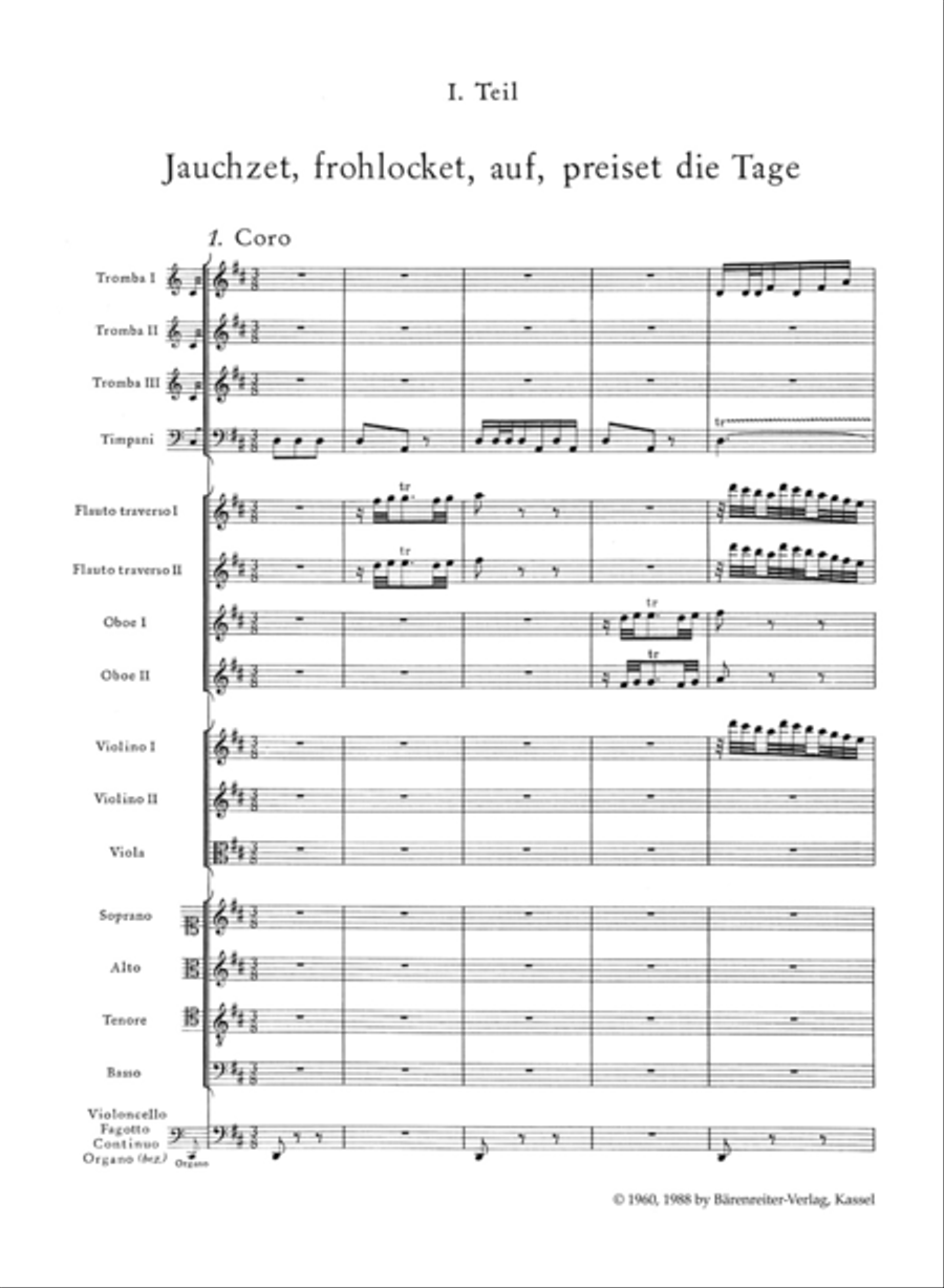 Christmas Oratorio, BWV 248 4-Part scores gallery preview page 2