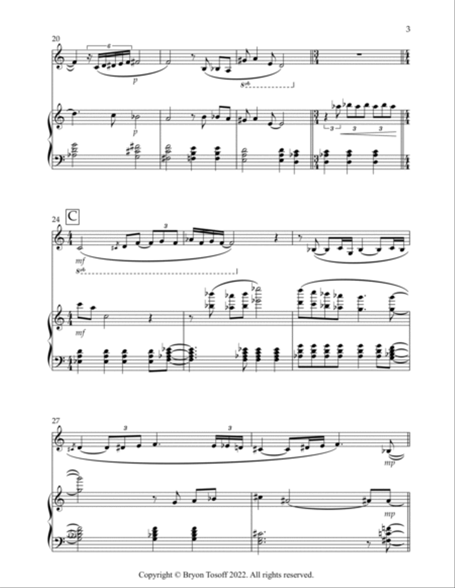 Last Song of the Night Woodwind Duet scores gallery preview page 3