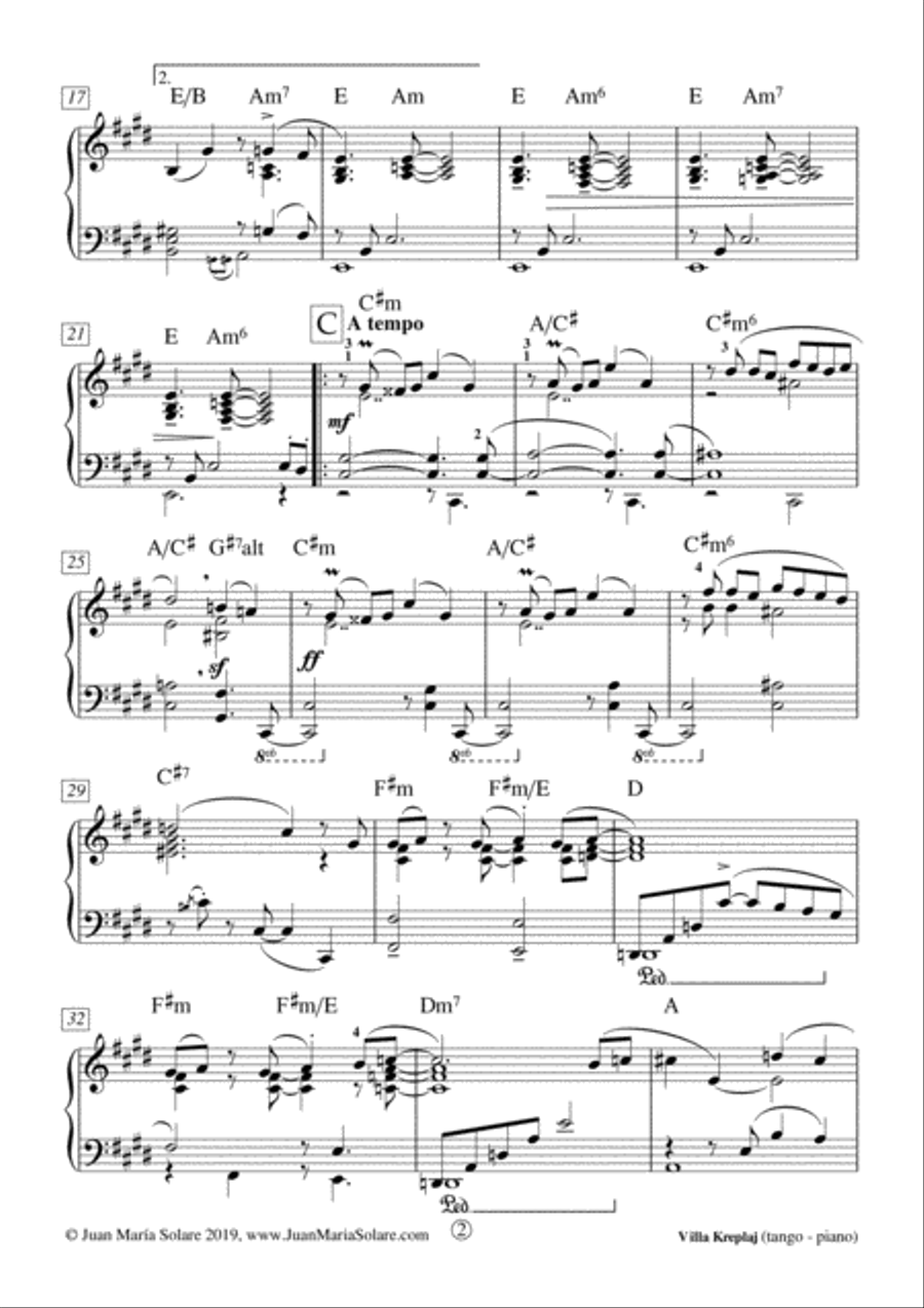 Villa Kreplaj [piano solo] Piano Solo scores gallery preview page 3