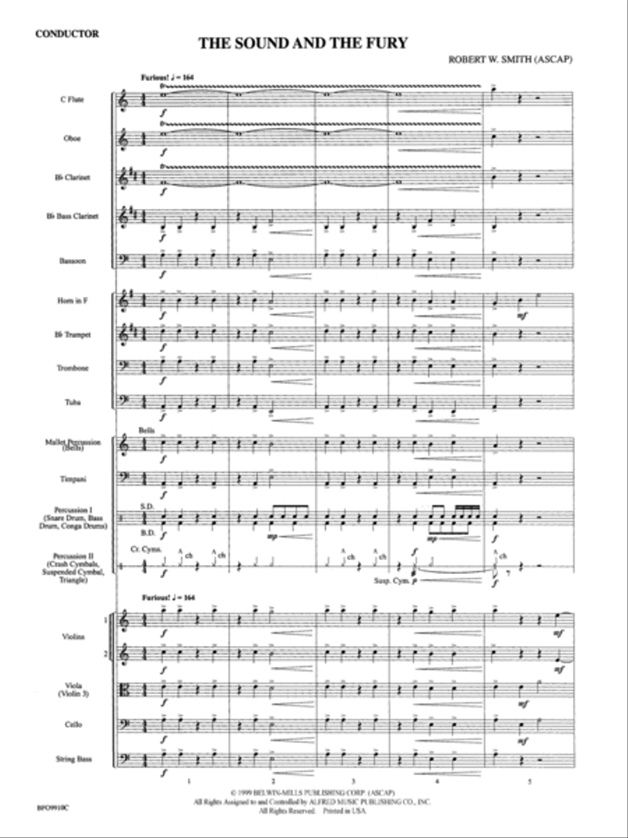 The Sound and the Fury Full Orchestra scores gallery preview page 3