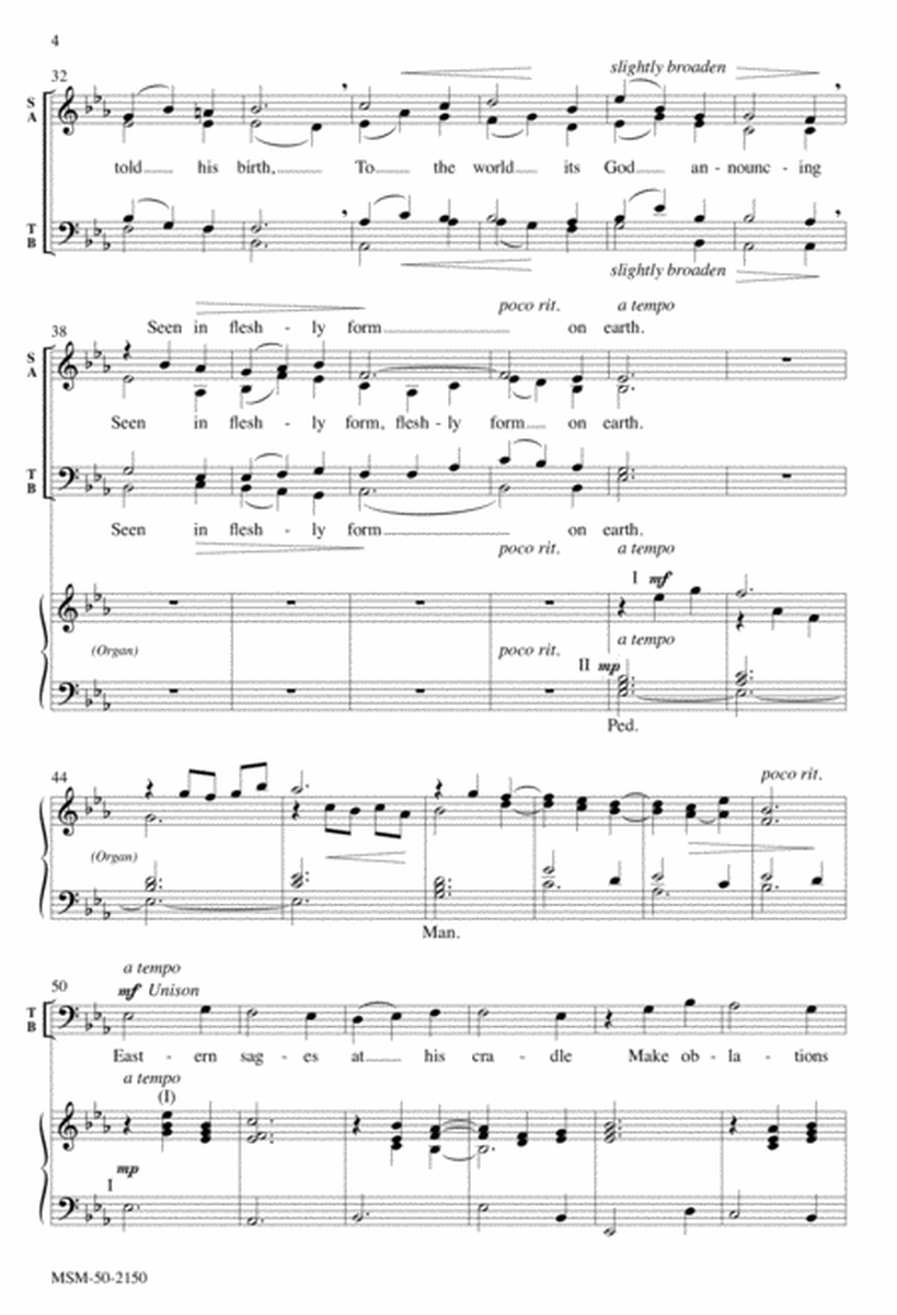 Star Carol (Downloadable Choral Score)