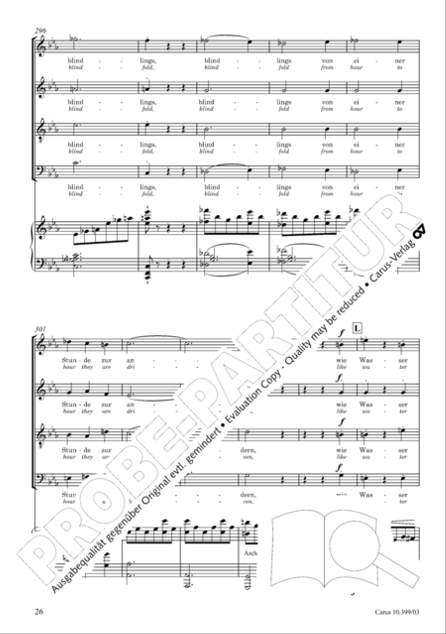 Schicksalslied, Op. 54 4-Part scores gallery preview page 27