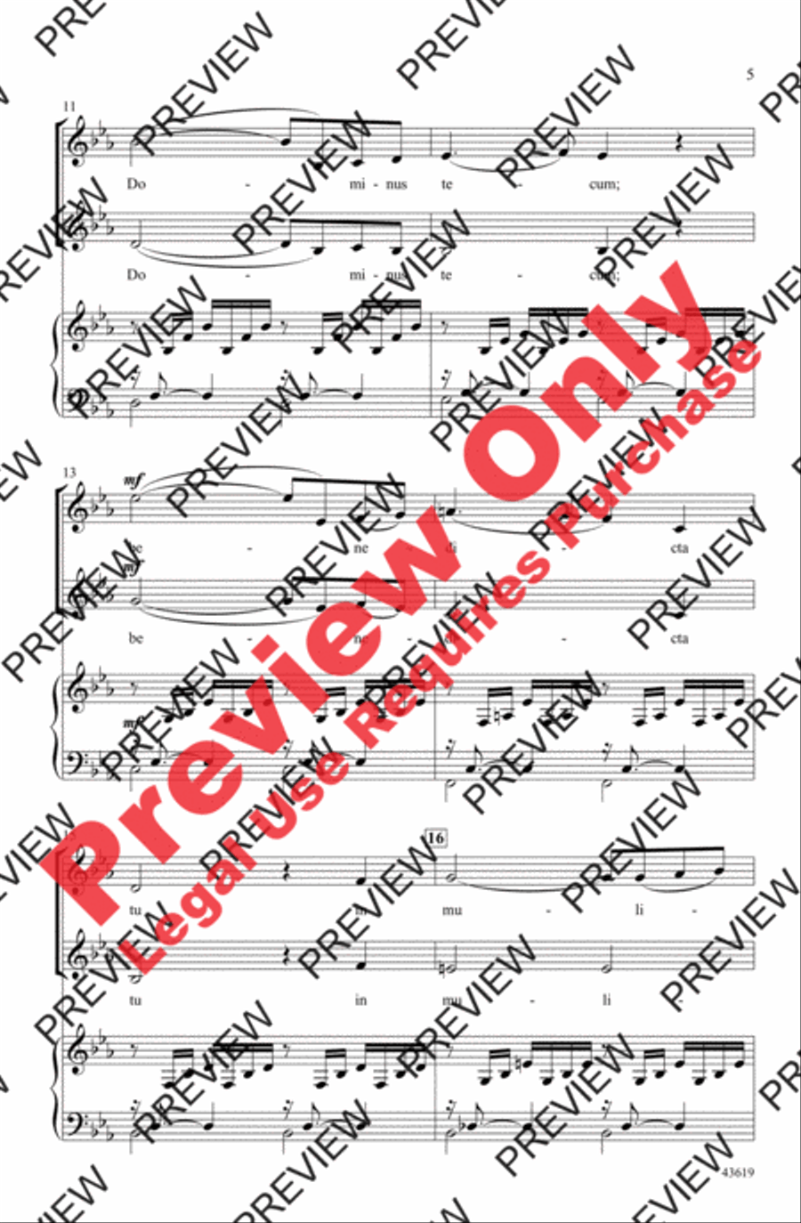 Ave Maria Ave Maria 2-Part scores gallery preview page 4