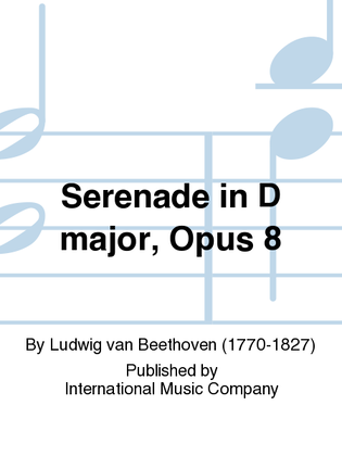 Book cover for Serenade In D Major, Opus 8