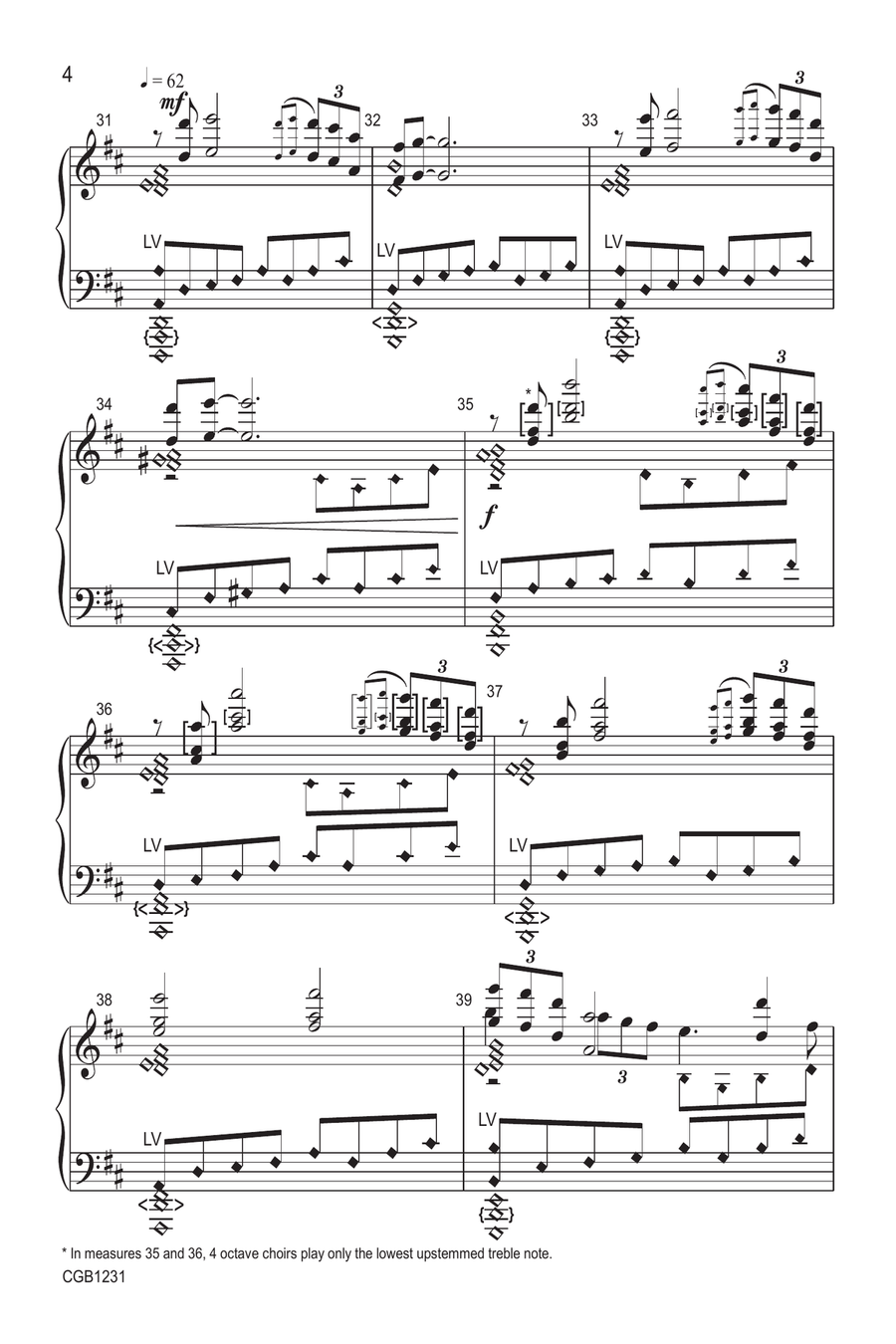 Lumen Fidei - Handbell Parts Handbell Choir scores gallery preview page 4