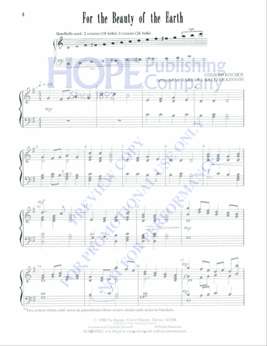 Thanksgiving Bells 3-Octaves scores gallery preview page 4