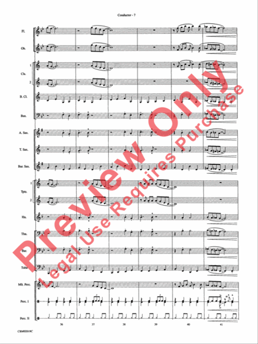 Chattanooga Choo Choo Concert Band scores gallery preview page 10