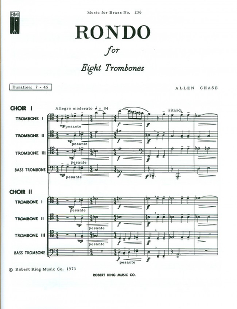 Rondo - 8 Trombones