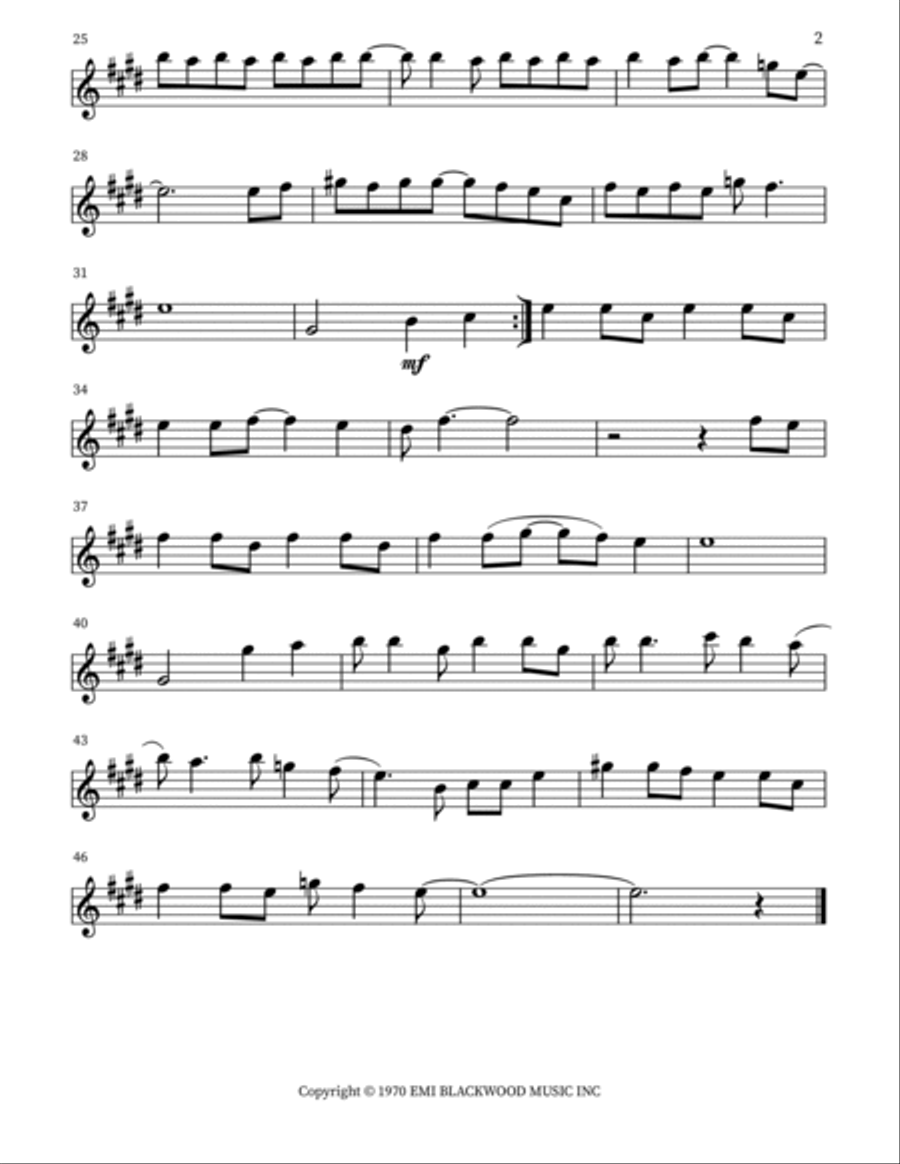 Put Your Hand In The Hand Saxophone Quartet scores gallery preview page 6