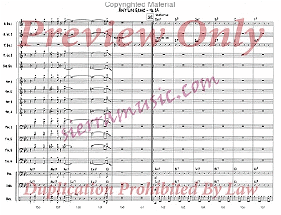 Ain't Life Grand Ain't Life Grand Big Band scores gallery preview page 15