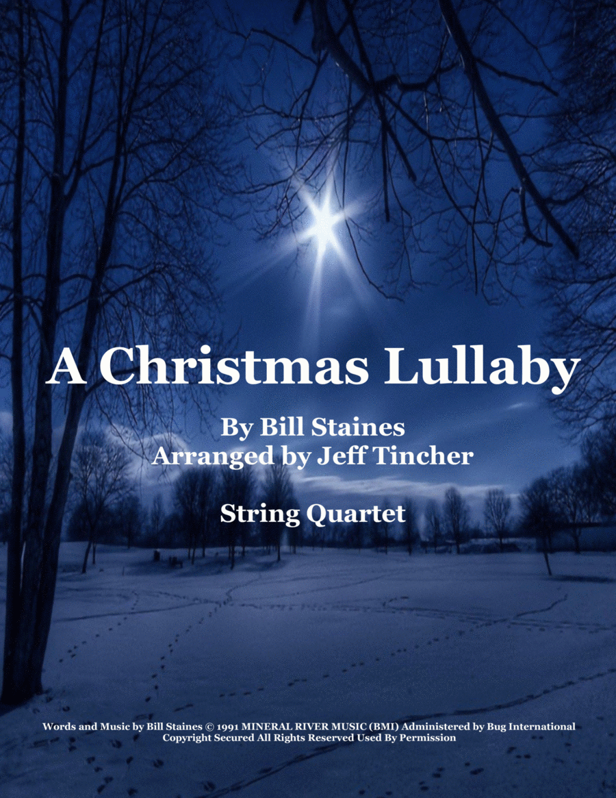 A Christmas Lullaby String Quartet scores gallery preview page 1