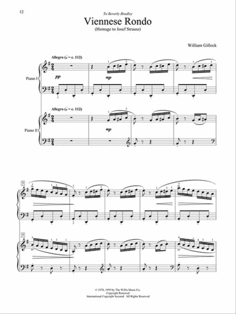 Accent on Two Pianos Accent on Two Pianos 2 Pianos, 4-Hands scores gallery preview page 5