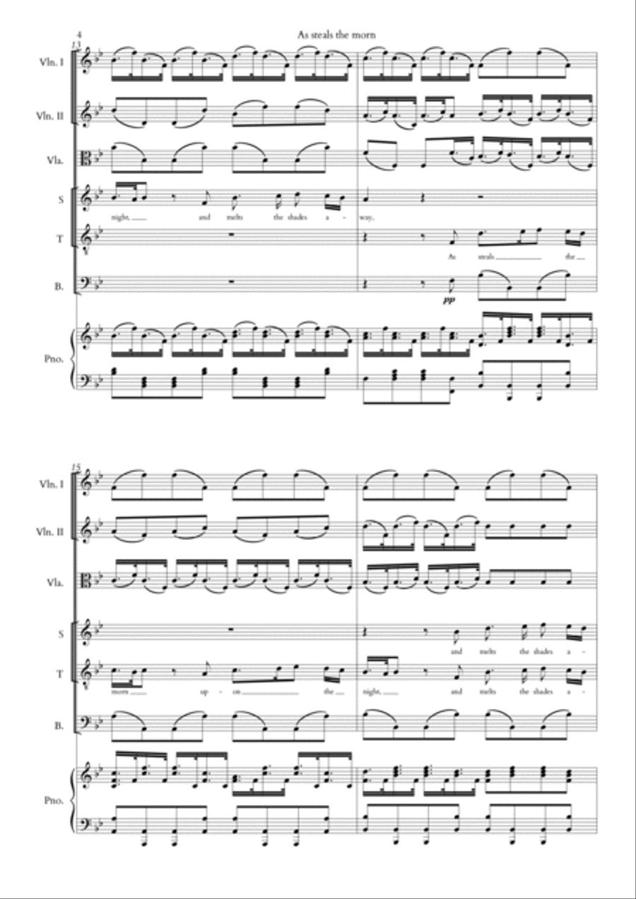 As Steals the Morn Large Ensemble scores gallery preview page 4