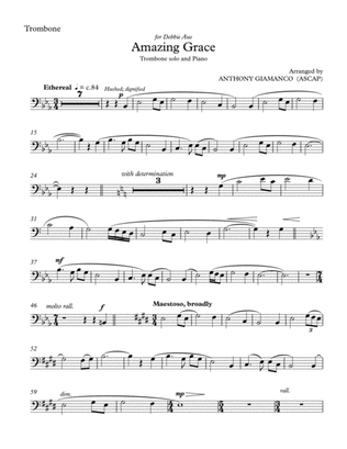 Amazing Grace (trombone solo and piano) - TROMBONE PART