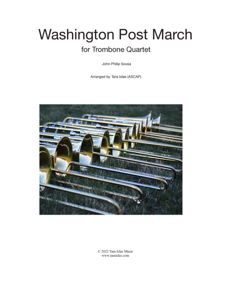 Washington Post March for Trombone Quartet image number null