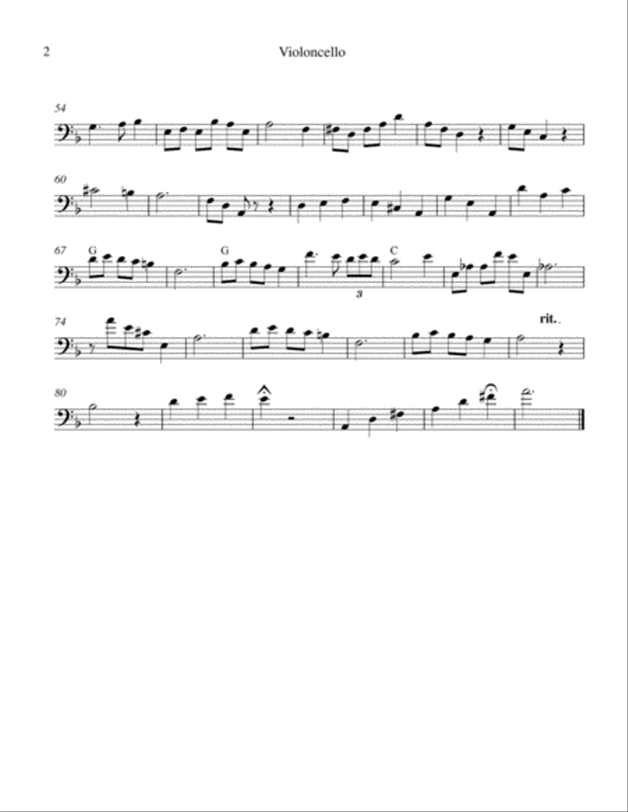 Christmas Morning for Piano and Cello Duet String Duet scores gallery preview page 4