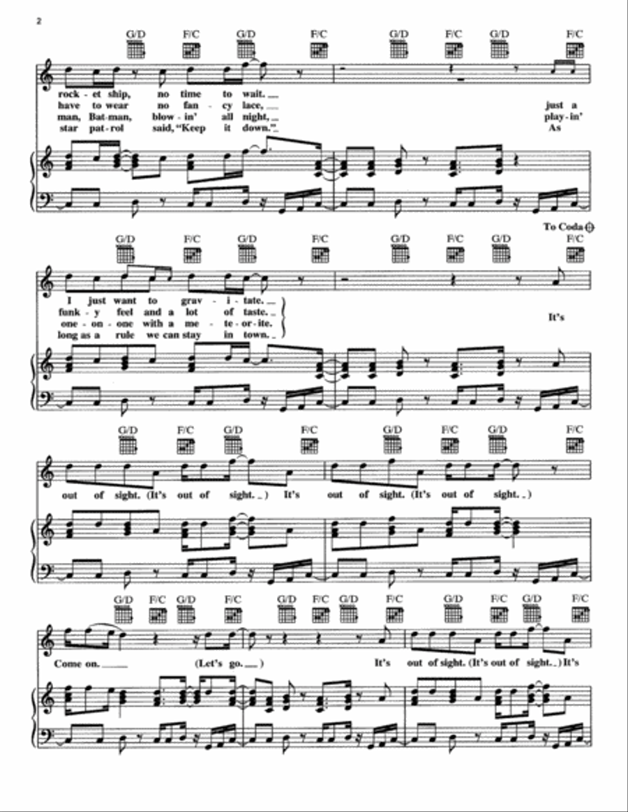 Galaxy Galaxy Piano, Vocal, Guitar scores gallery preview page 2