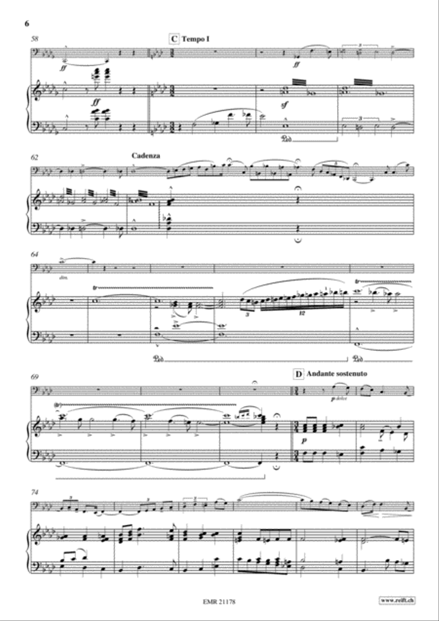 Concerto No. 3 Bass Trombone scores gallery preview page 6