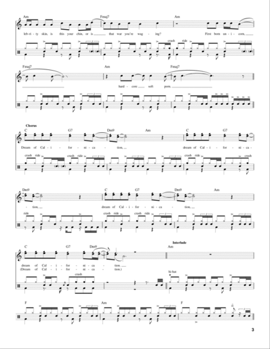Californication Drum Set scores gallery preview page 3