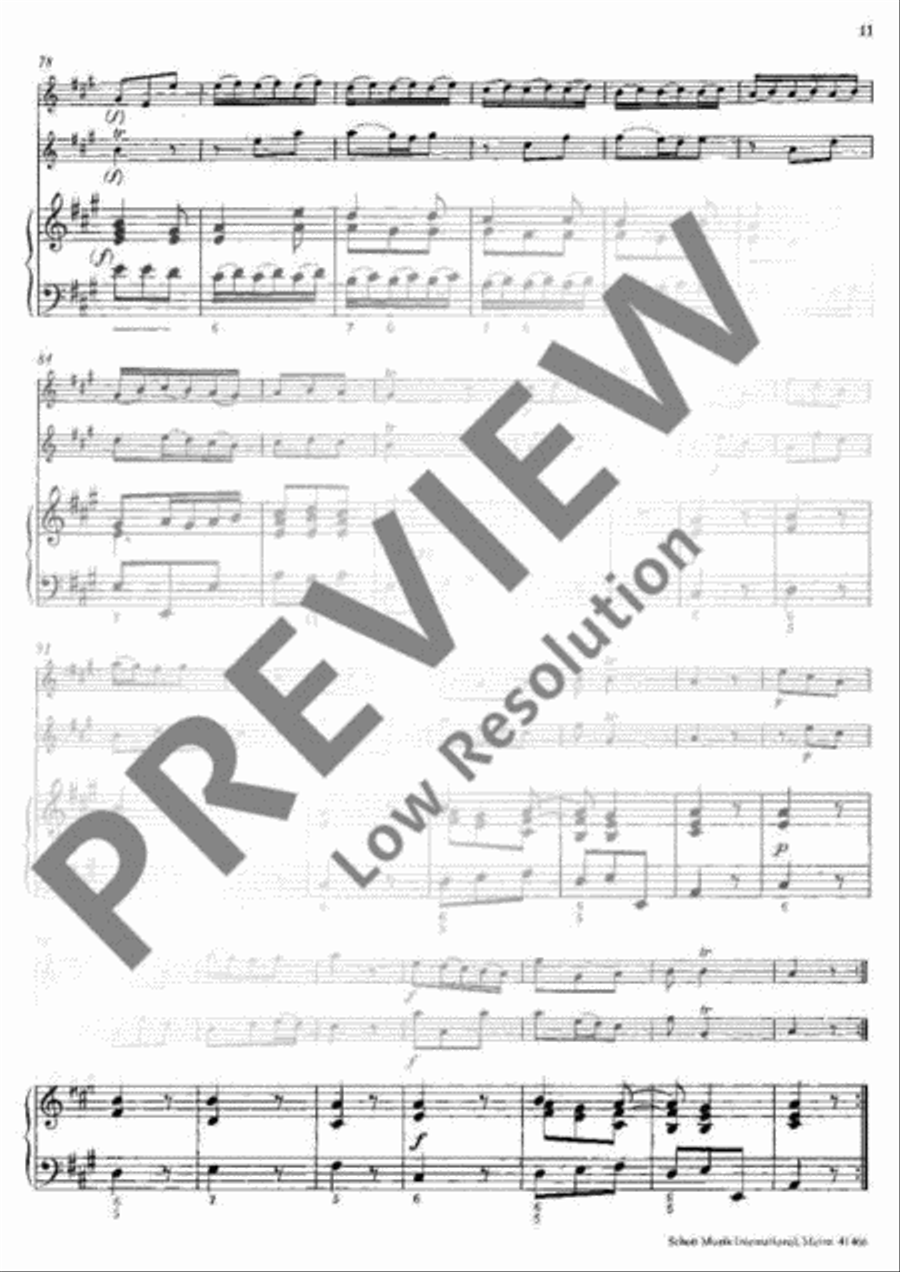 Concerto A major Concerto A major Flute scores gallery preview page 12