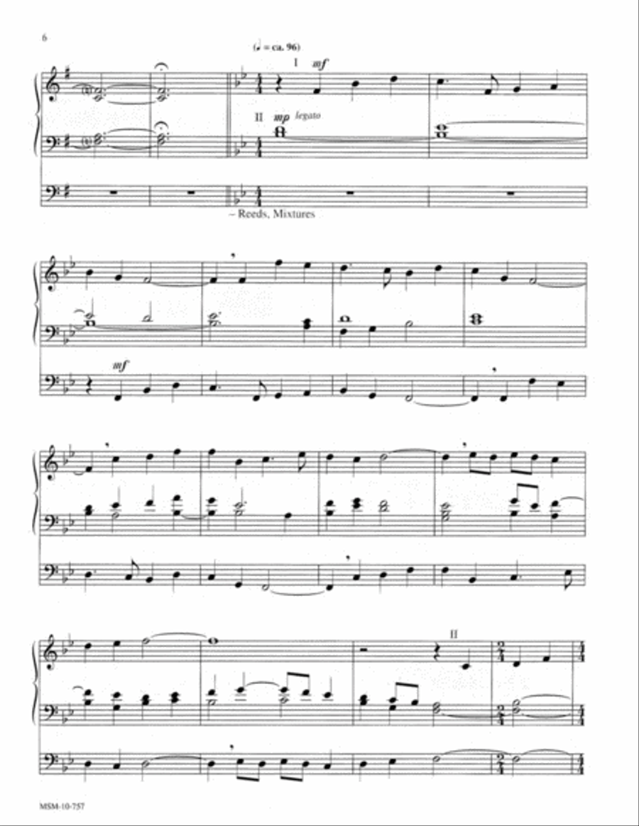 Three Hymns of Praise, Set 2 Organ scores gallery preview page 5