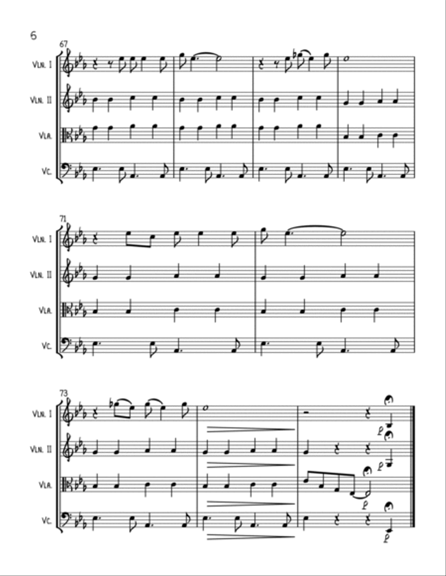 Glad All Over Glad All Over String Quartet scores gallery preview page 6