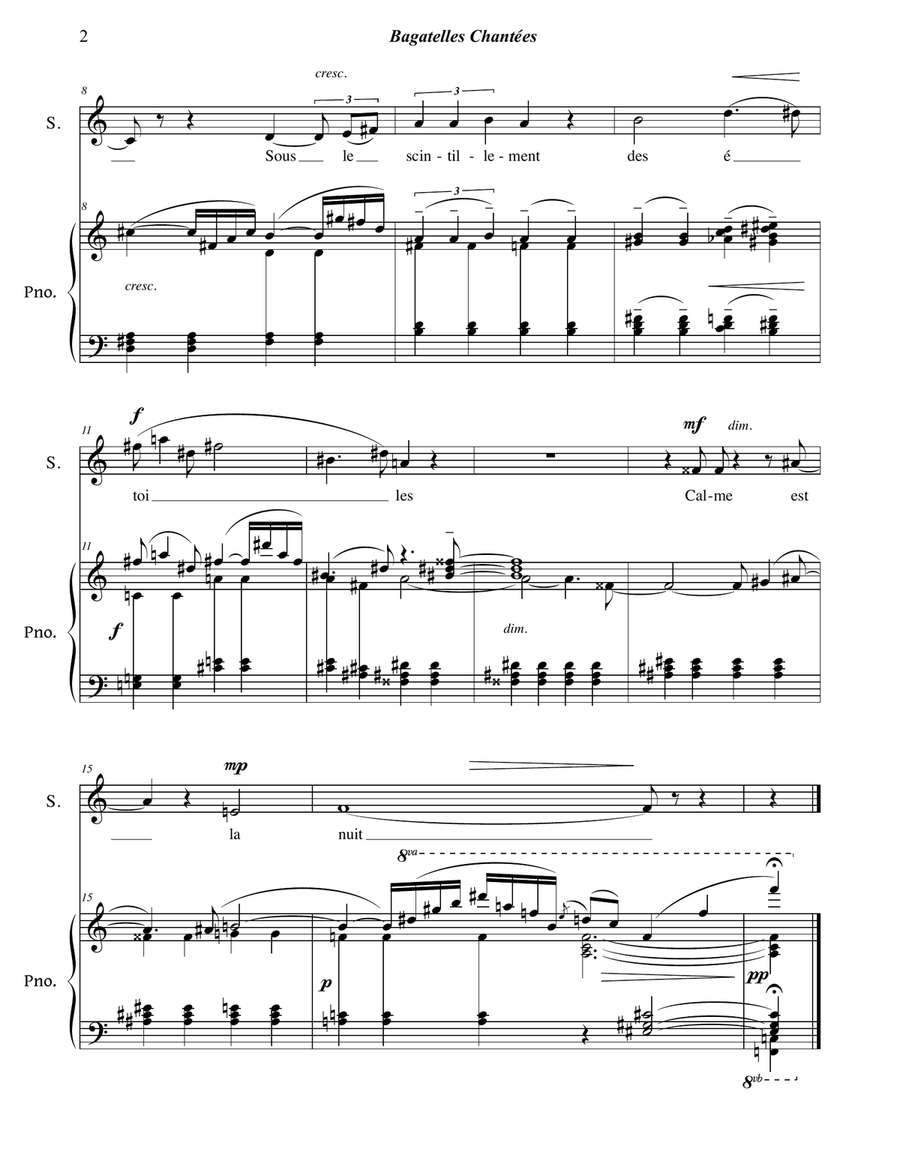 Bagatelles Chanteés Voice scores gallery preview page 4