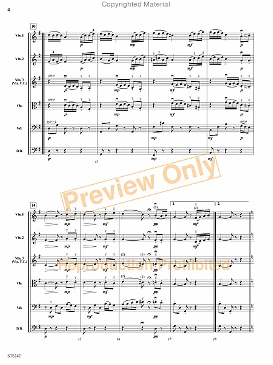 Minuetto String Orchestra scores gallery preview page 5