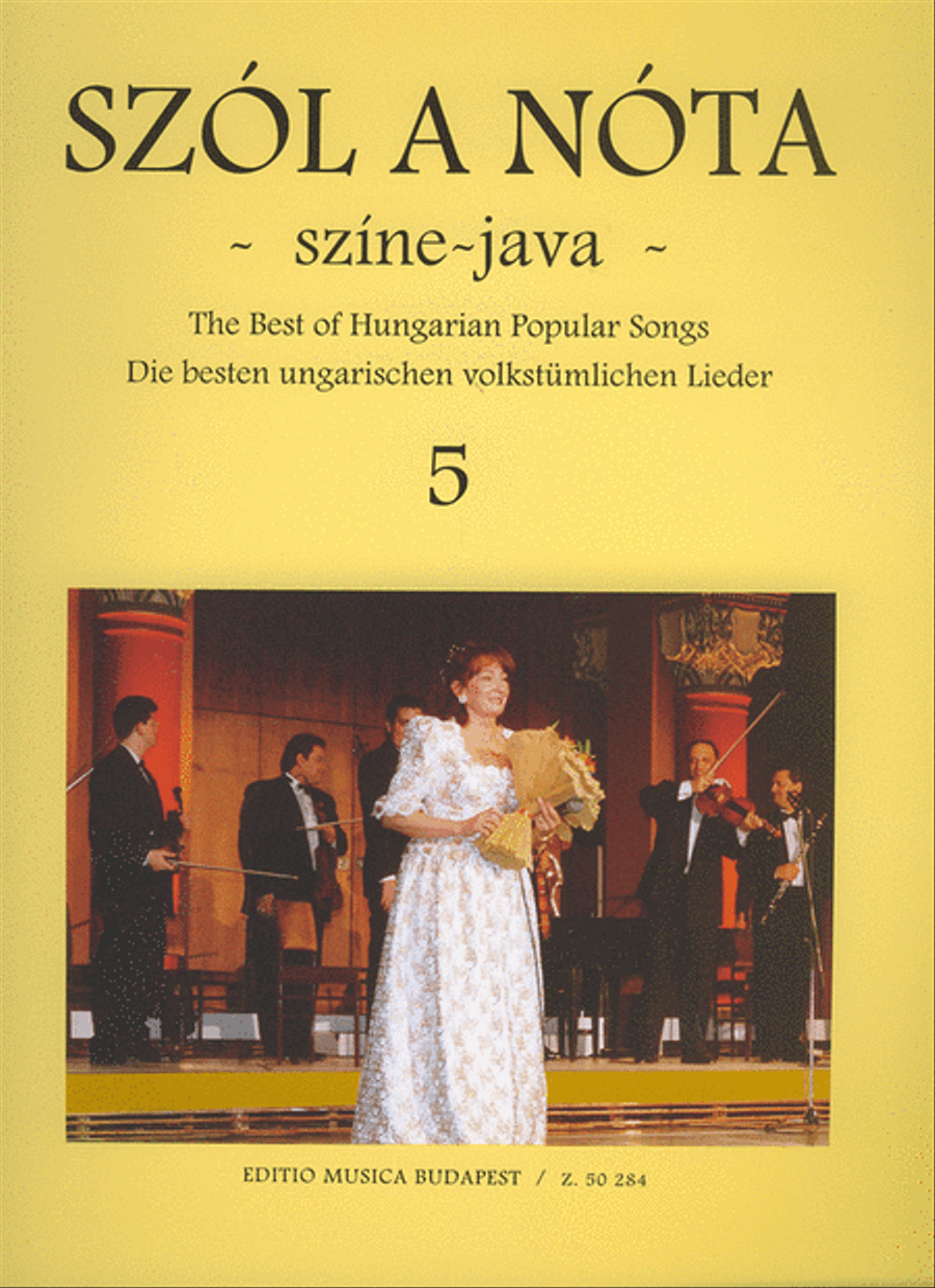 Szol a nota színe-java V 49 ungarische Lieder Sin