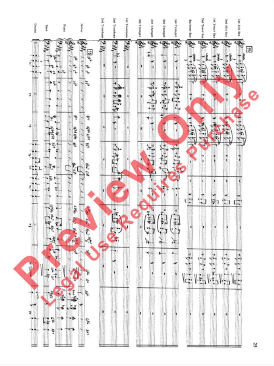 Original Big Band Sounds Big Band scores gallery preview page 26