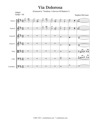 Book cover for Via Dolorosa (Chamber Orchestra)