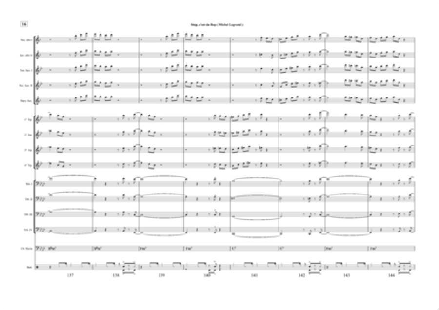 Stop c'est du bop Jazz Ensemble scores gallery preview page 17