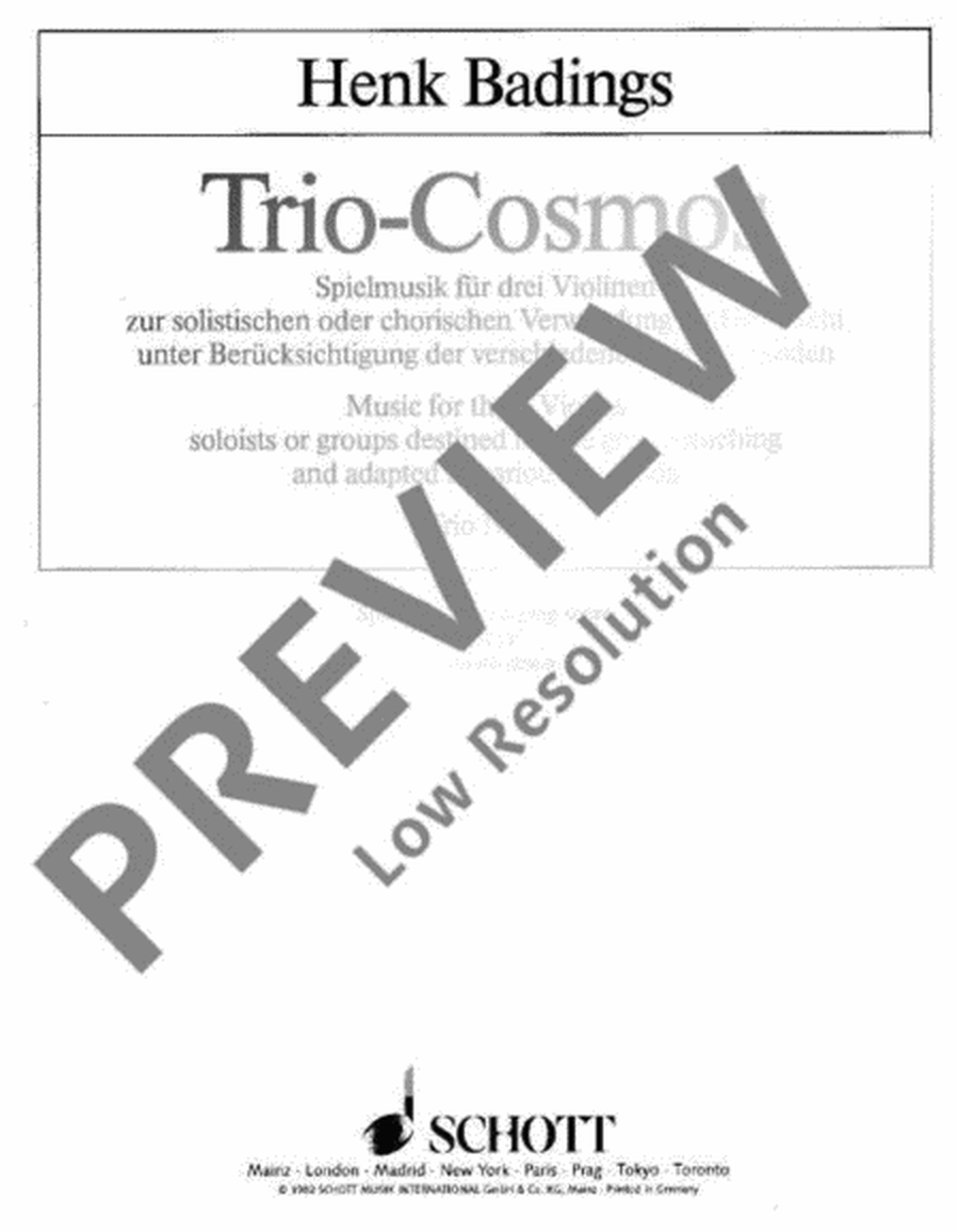 Trio-Cosmos