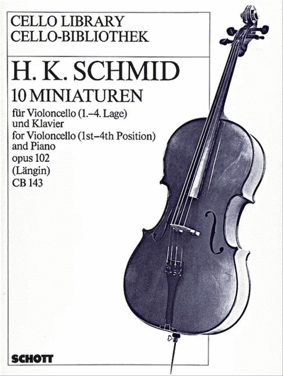 Ten Miniatures Cello scores gallery preview page 1